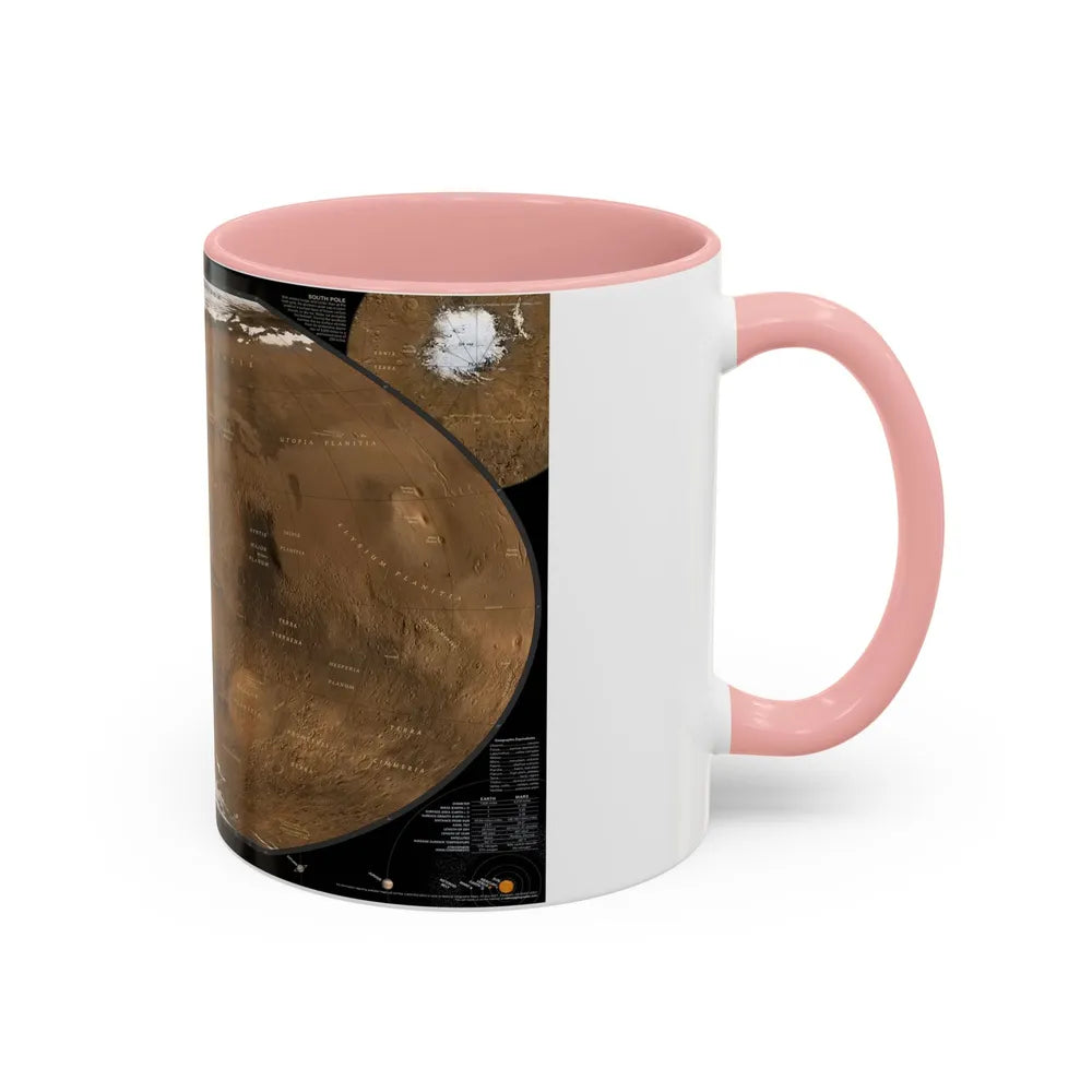 Space - MARS (2001) (Map) Accent Coffee Mug-Go Mug Yourself