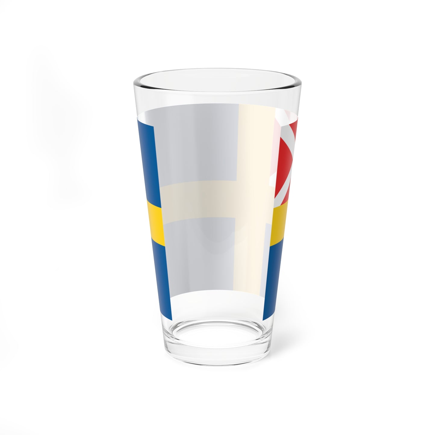 Flag of Sweden 1818-1844 (Estonia) Pint Glass 16oz