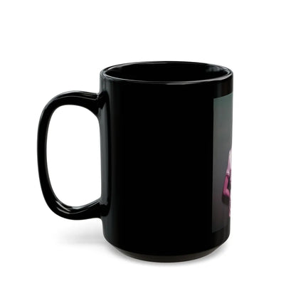 Barbara Rush #112 (Vintage Female Icon) Black Coffee Mug-Go Mug Yourself