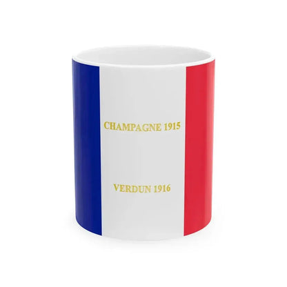 310e regiment dinfanterie de ligne-drapeau (France) White Coffee Mug 11oz - Go Mug Yourself