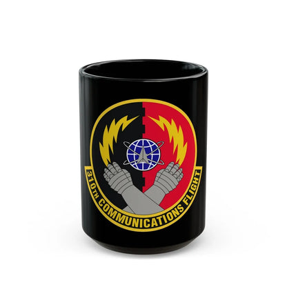 310th Communications Flight (U.S. Air Force) Black Coffee Mug-15oz-Go Mug Yourself