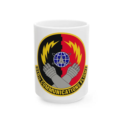 310th Communications Flight (U.S. Air Force) White Coffee Mug-15oz-Go Mug Yourself