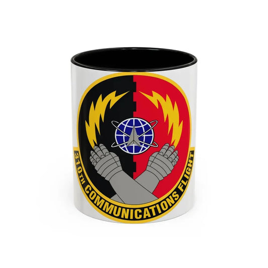 310th Communications Flight (U.S. Air Force) Accent Coffee Mug 11oz Black - Go Mug Yourself