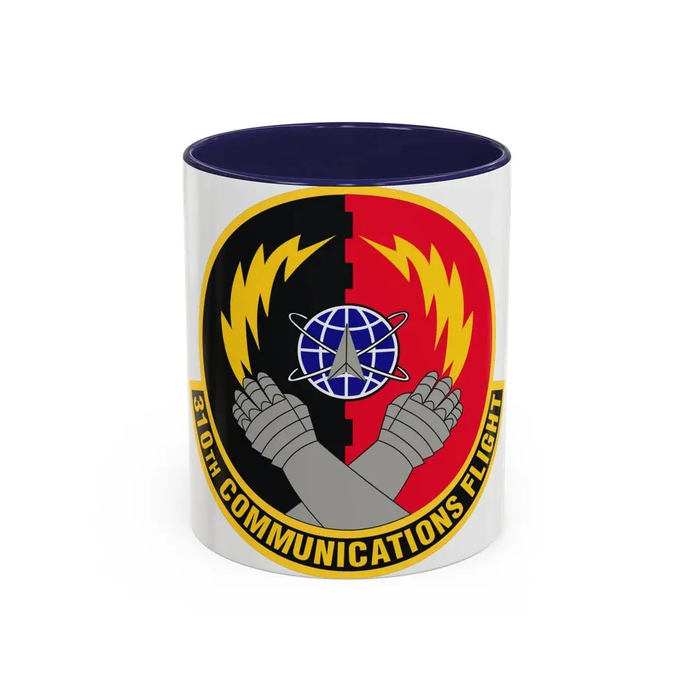 310th Communications Flight (U.S. Air Force) Accent Coffee Mug 11oz Navy - Go Mug Yourself