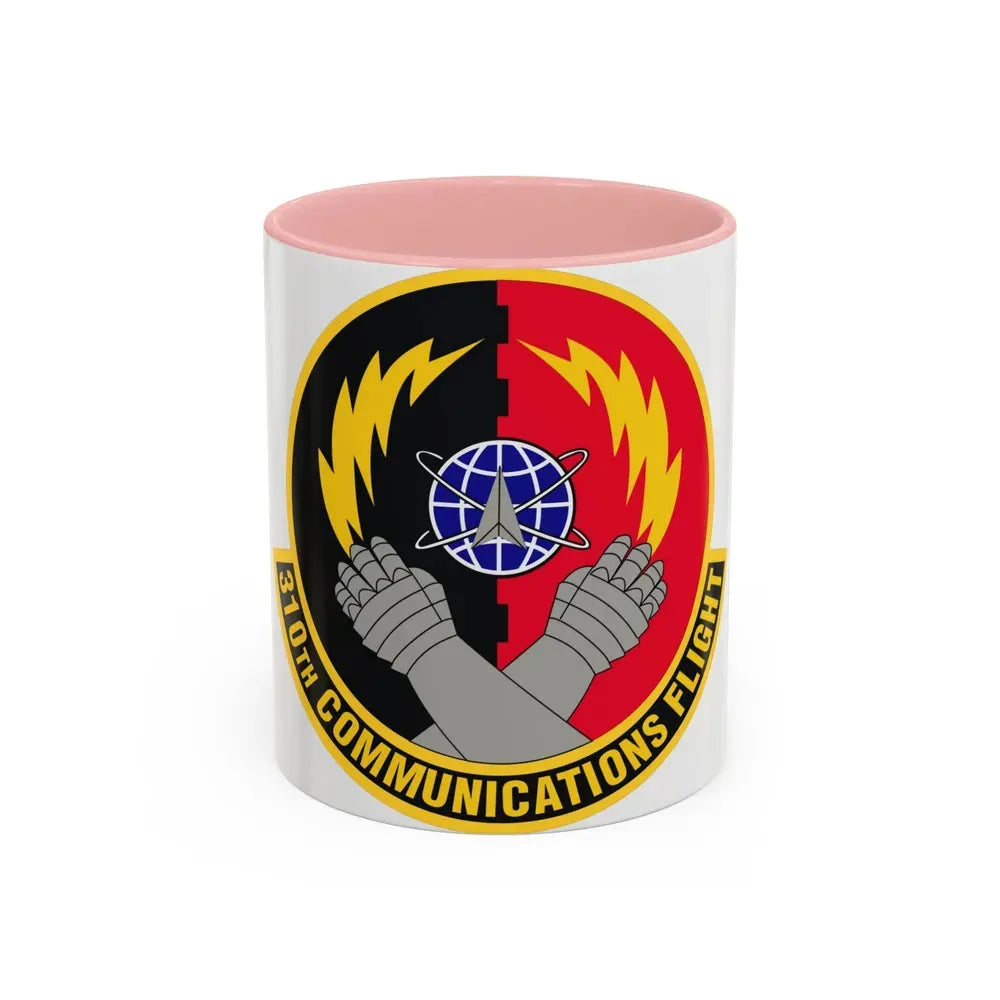 310th Communications Flight (U.S. Air Force) Accent Coffee Mug 11oz Pink - Go Mug Yourself