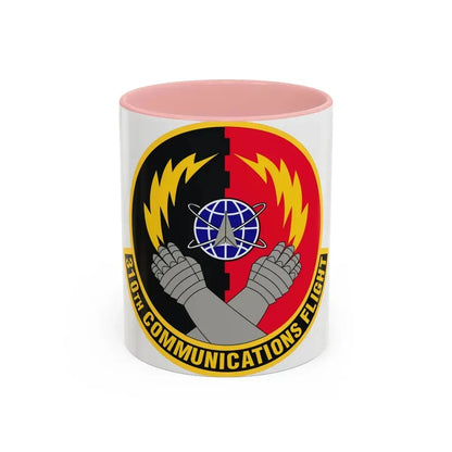 310th Communications Flight (U.S. Air Force) Accent Coffee Mug 11oz Pink - Go Mug Yourself