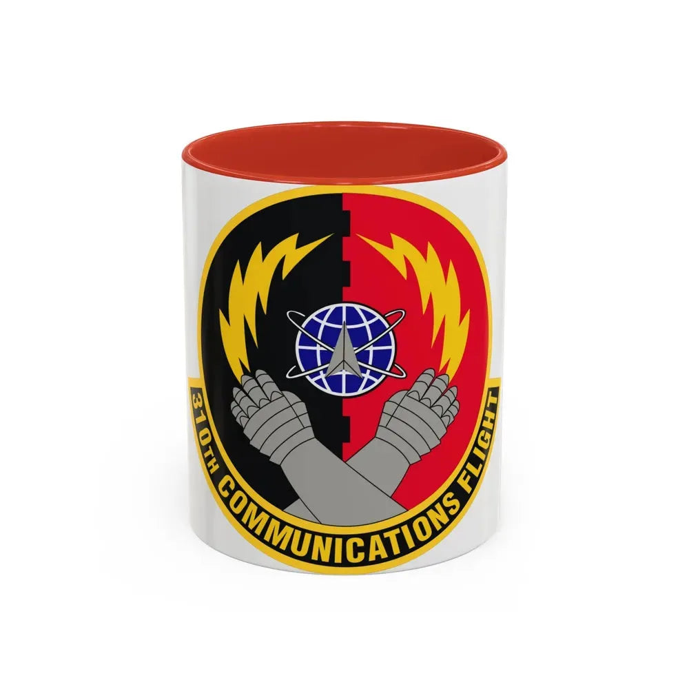 310th Communications Flight (U.S. Air Force) Accent Coffee Mug 11oz Red - Go Mug Yourself