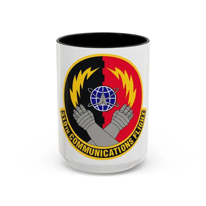 310th Communications Flight (U.S. Air Force) Accent Coffee Mug 15oz Black - Go Mug Yourself