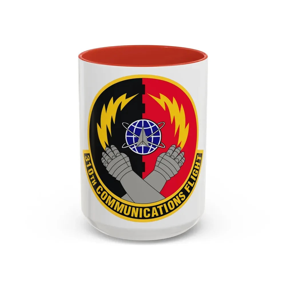 310th Communications Flight (U.S. Air Force) Accent Coffee Mug 15oz Red - Go Mug Yourself