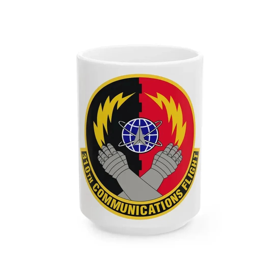 310th Communications Flight (U.S. Air Force) White Coffee Mug 15oz - Go Mug Yourself
