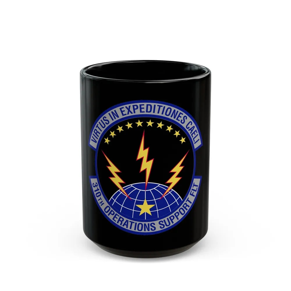 310th Operations Support Flight (U.S. Air Force) Black Coffee Mug-15oz-Go Mug Yourself