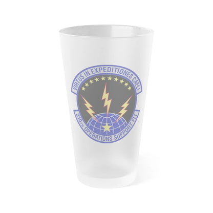 310th Operations Support Flight (U.S. Air Force) Frosted Pint Glass 16oz-16oz-Frosted-Go Mug Yourself