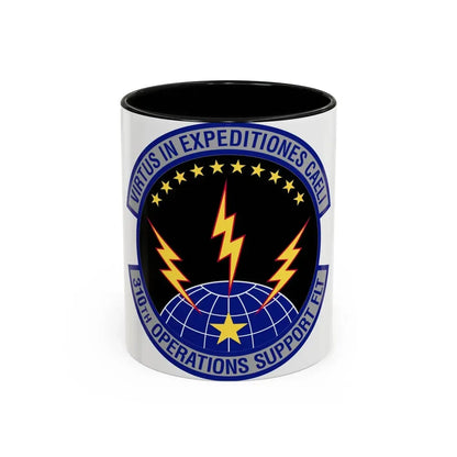 310th Operations Support Flight (U.S. Air Force) Accent Coffee Mug 11oz Black - Go Mug Yourself