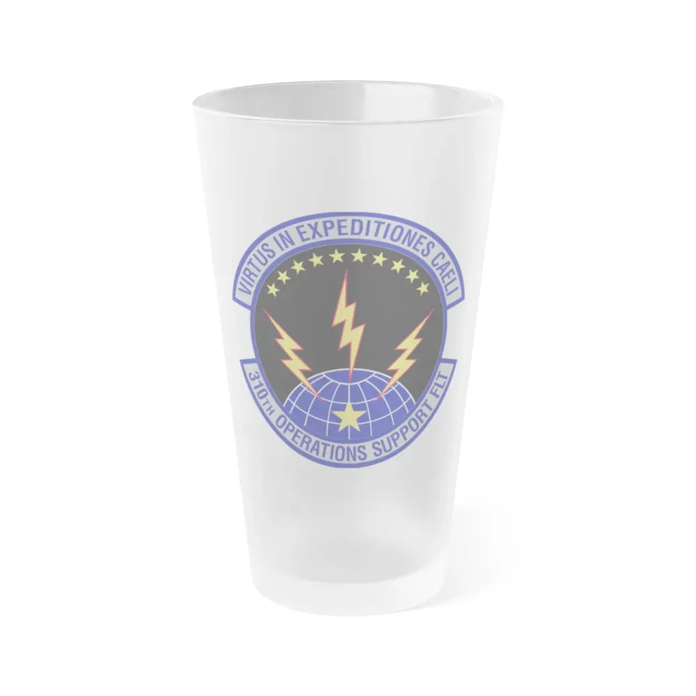 310th Operations Support Flight (U.S. Air Force) Frosted Pint Glass 16oz 16oz Frosted - Go Mug Yourself
