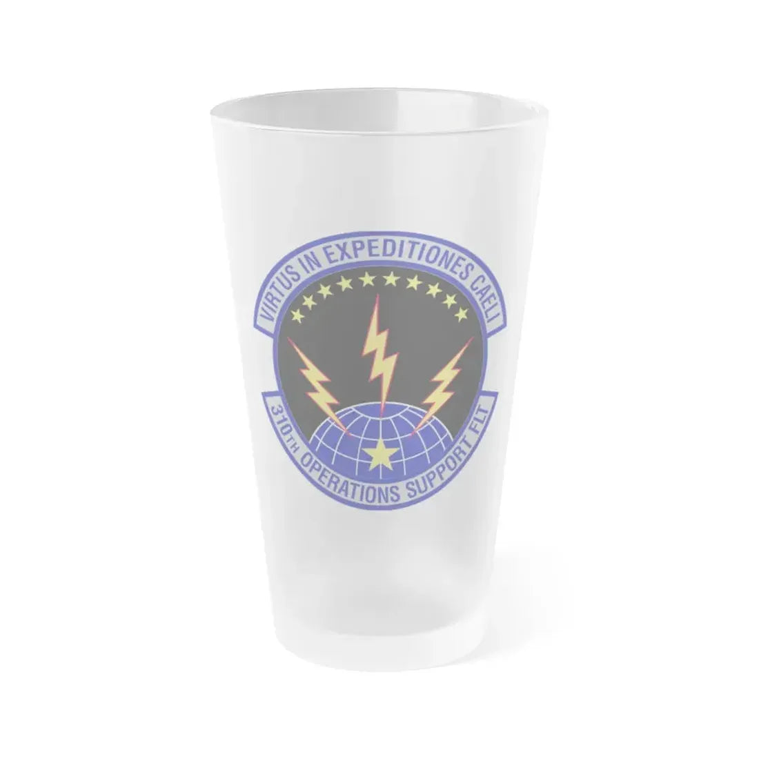 310th Operations Support Flight (U.S. Air Force) Frosted Pint Glass 16oz 16oz Frosted - Go Mug Yourself