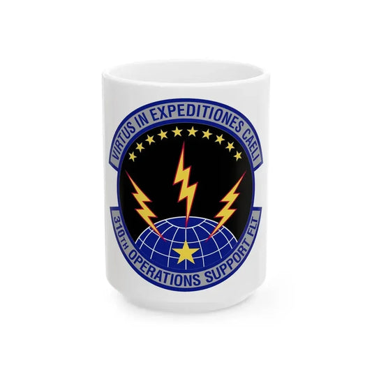 310th Operations Support Flight (U.S. Air Force) White Coffee Mug 15oz - Go Mug Yourself