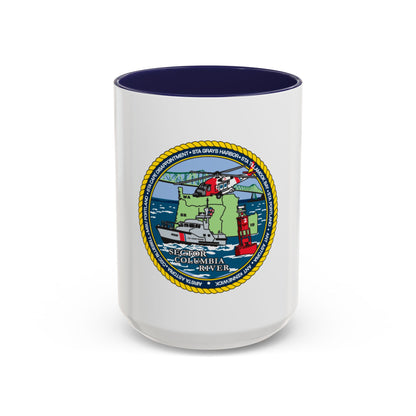 USCGS Columbia River (U.S. Coast Guard) Accent Coffee Mug