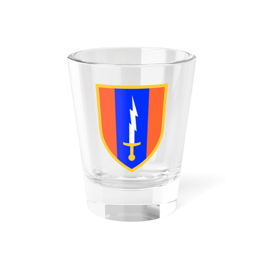 Verre à liqueur 1ère brigade de transmission (armée américaine) 1,5 oz