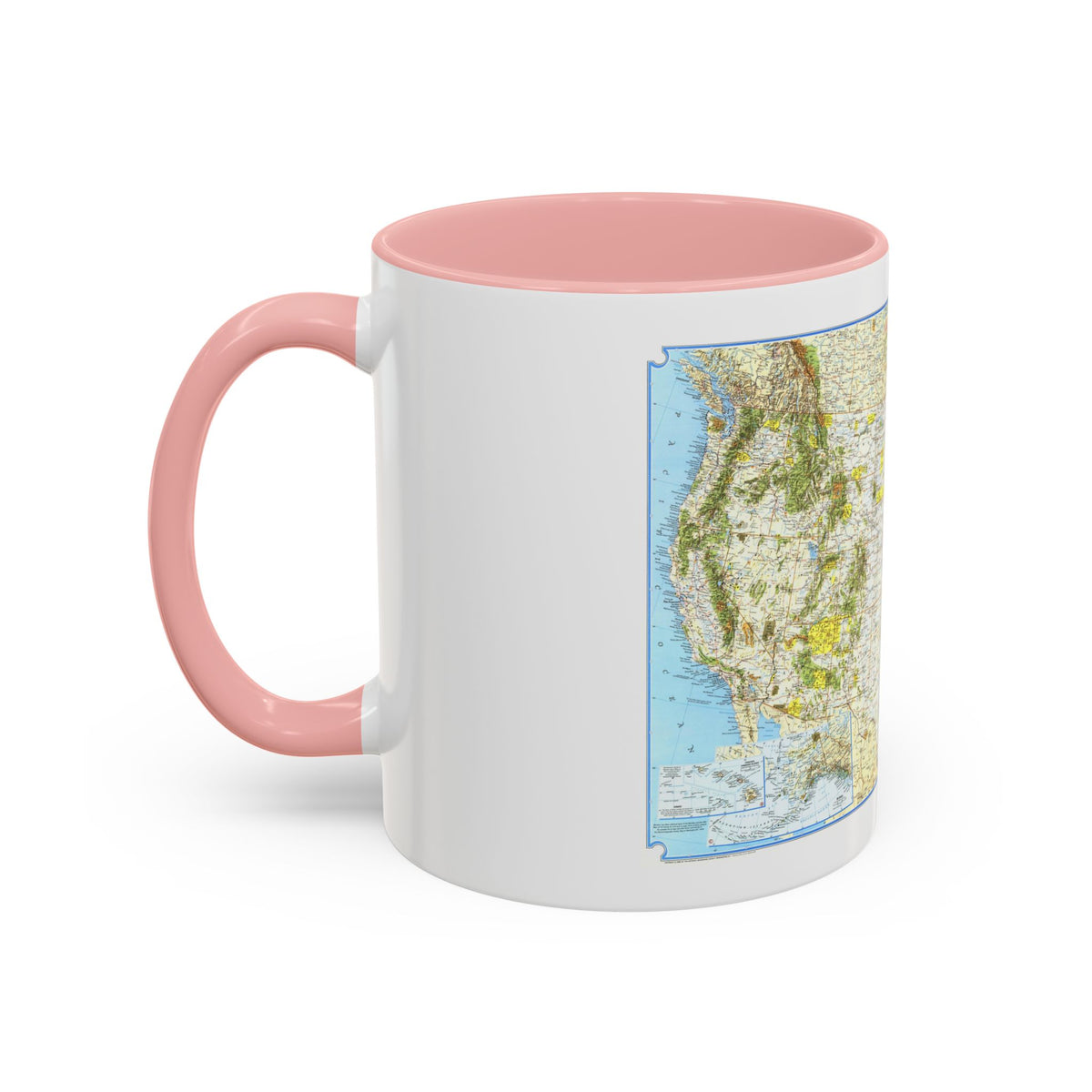 North America - Vacationlands (1966) (Map) Accent Coffee Mug