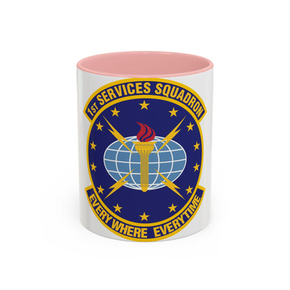 1st Services Squadron (U.S. Air Force) Accent Coffee Mug