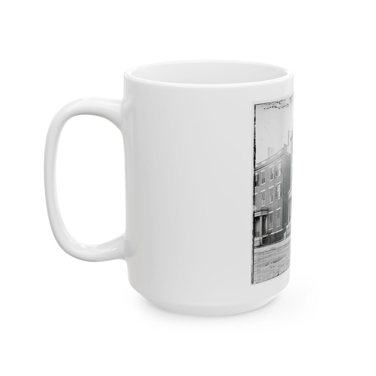 Richmond, Va. Residence Of Gen. Robert E. Lee (707 East Franklin Street) (U.S. Civil War) White Coffee Mug