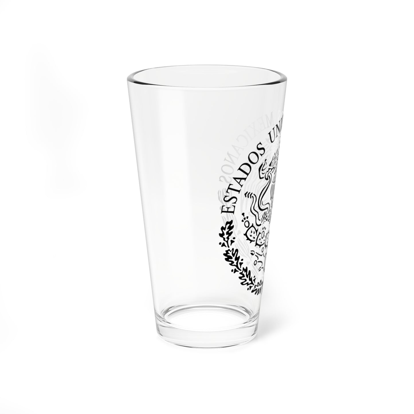 Seal of the Government of Mexico linear (Mexico) (Coat of Arms) Pint Glass 16oz