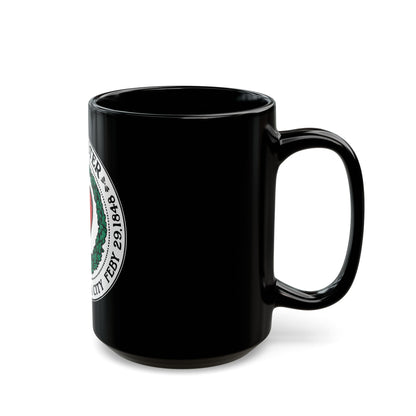 Seal of Worcester Massachusetts - Black Coffee Mug