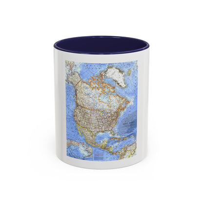 North America (1964) (Map) Accent Coffee Mug
