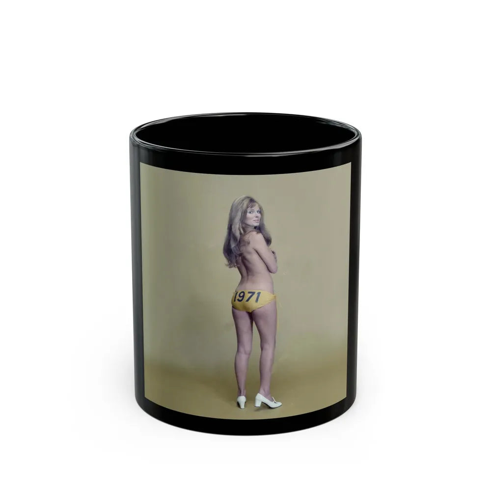 Julie Ege #232 (Vintage Female Icon) Black Coffee Mug-11oz-Go Mug Yourself