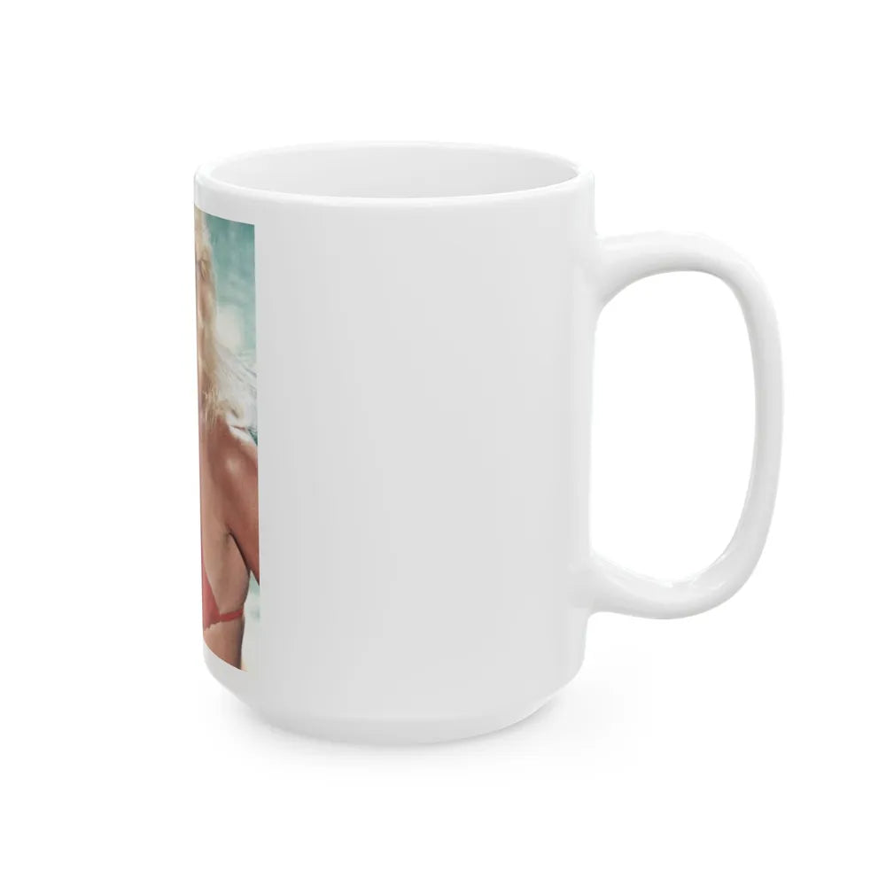 Loni Anderson #72 (Vintage Female Icon) White Coffee Mug-Go Mug Yourself