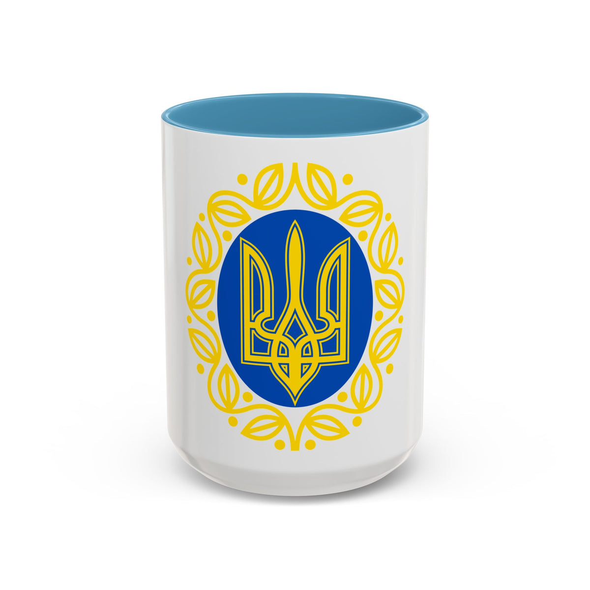 Coat of arms of Ukrainian People's Republic - Accent Coffee Mug