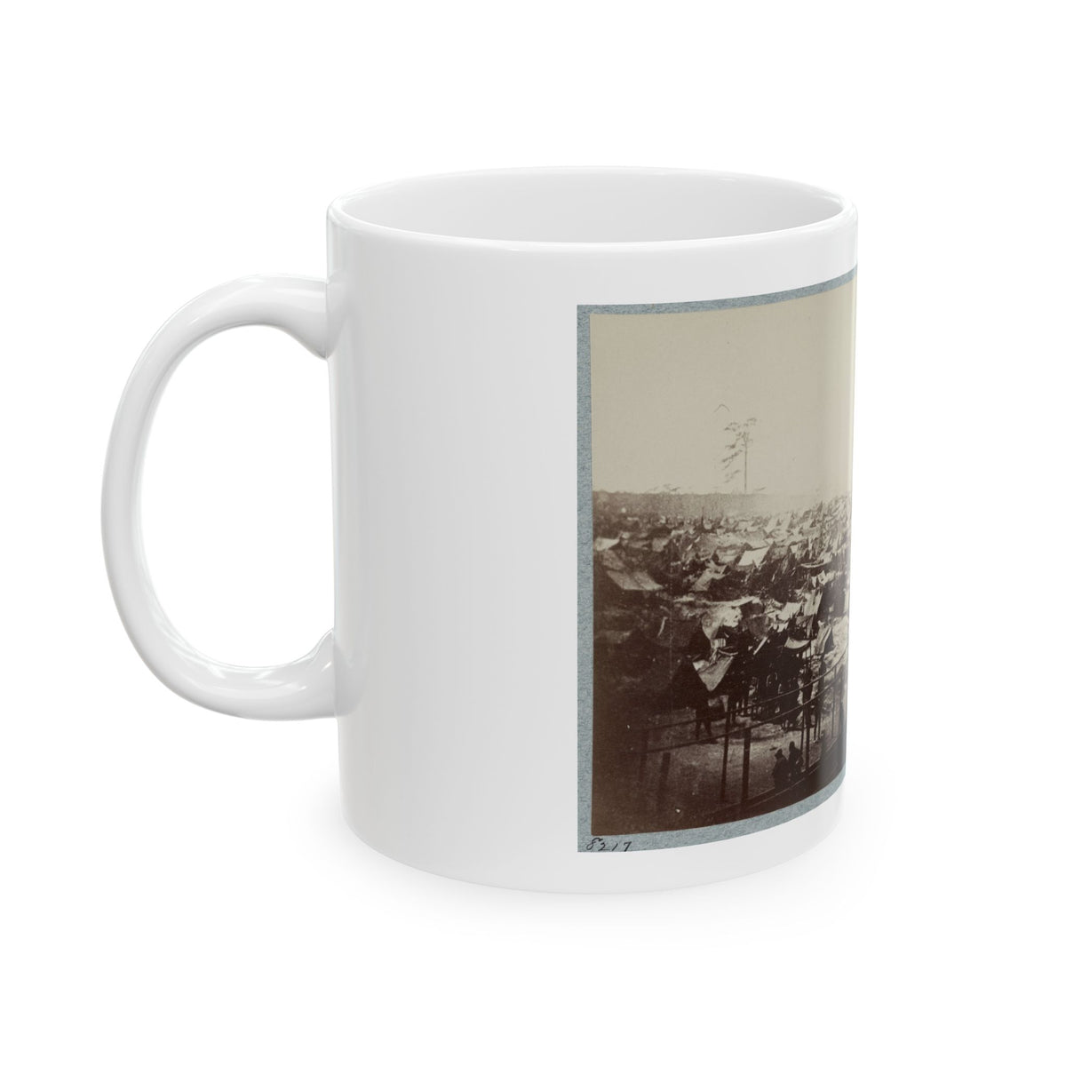 Andersonville Prison, Ga., August 17, 1864. South-East View Of Stockade (U.S. Civil War) White Coffee Mug