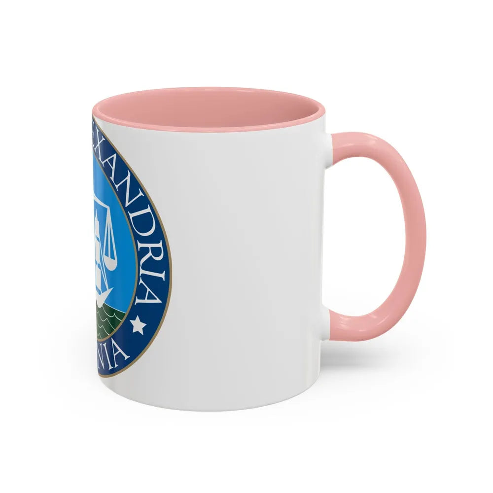 Seal of Alexandria Virginia - Accent Coffee Mug-Go Mug Yourself