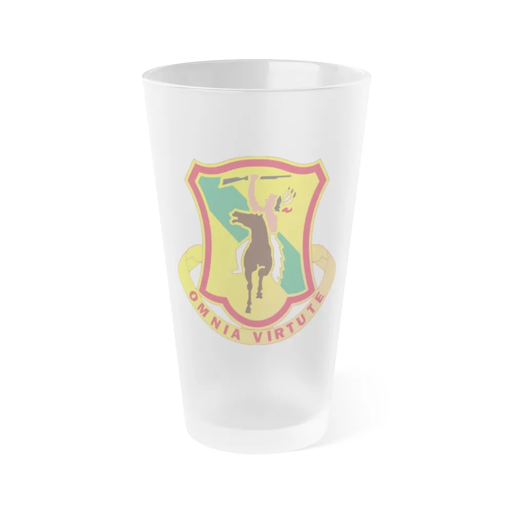 312 Cavalry Regiment (U.S. Army) Frosted Pint Glass 16oz-Go Mug Yourself