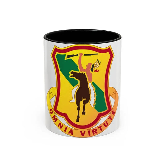 312 Cavalry Regiment (U.S. Army) Accent Coffee Mug 11oz Black - Go Mug Yourself