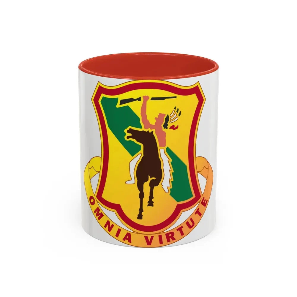 312 Cavalry Regiment (U.S. Army) Accent Coffee Mug 11oz Red - Go Mug Yourself