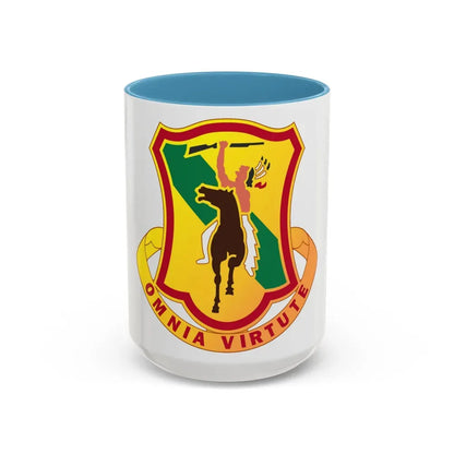 312 Cavalry Regiment (U.S. Army) Accent Coffee Mug 15oz Light Blue - Go Mug Yourself