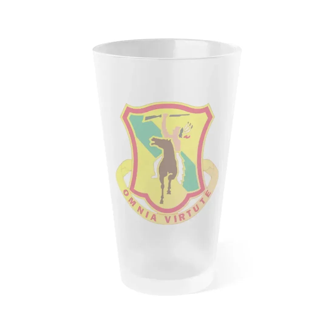 312 Cavalry Regiment (U.S. Army) Frosted Pint Glass 16oz Default Title - Go Mug Yourself