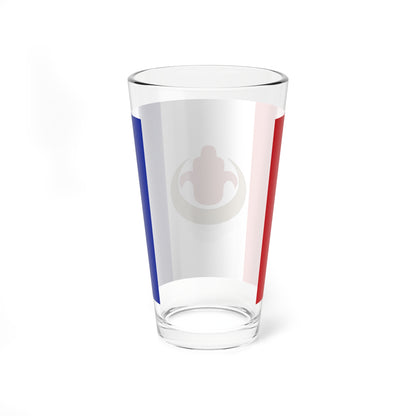Unofficial Harki flag with Fatimas hand reverse (France) Pint Glass 16oz