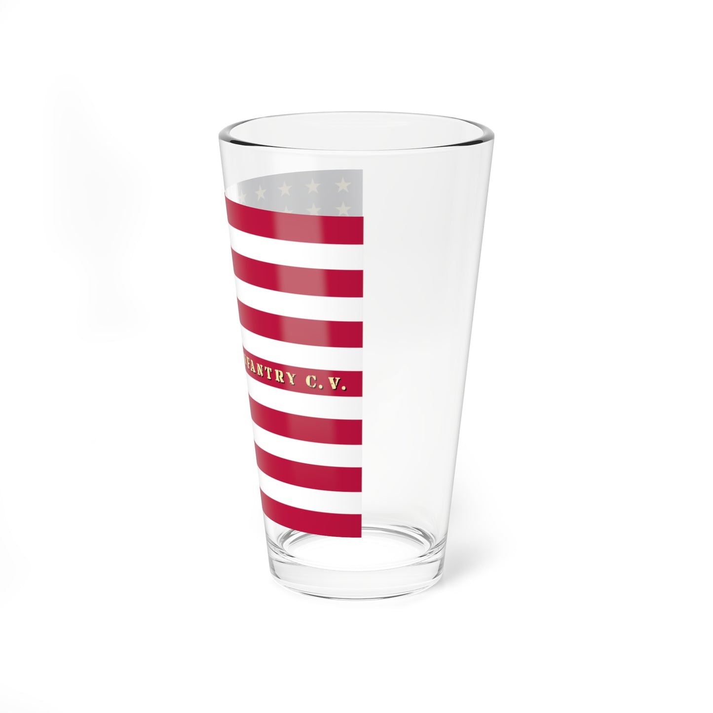 8th California Infantry Regiment flag (United States) Pint Glass 16oz