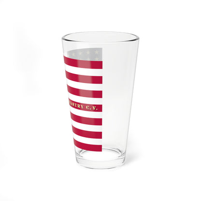 8th California Infantry Regiment flag (United States) Pint Glass 16oz