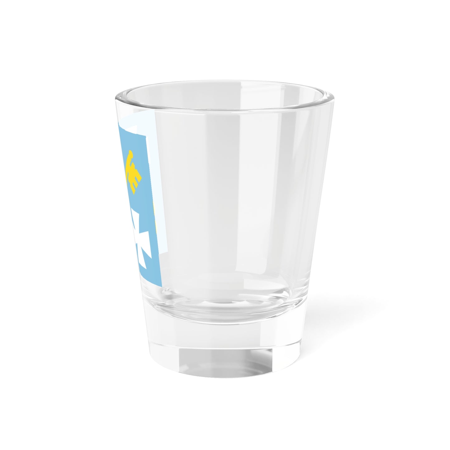 Прапор Бережниця Рівненська область (Ukraine) Shot Glass 1.5oz