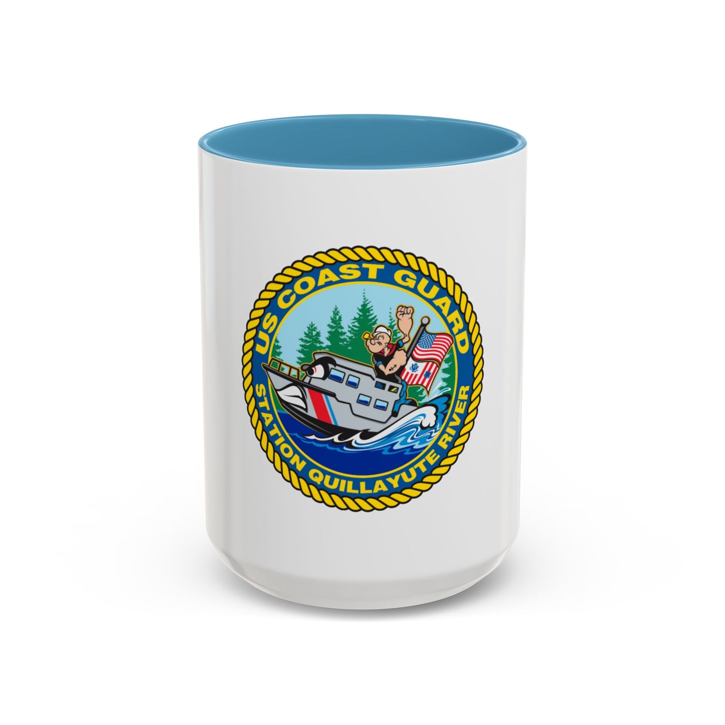 USCGS Quillayute River (U.S. Coast Guard) Accent Coffee Mug