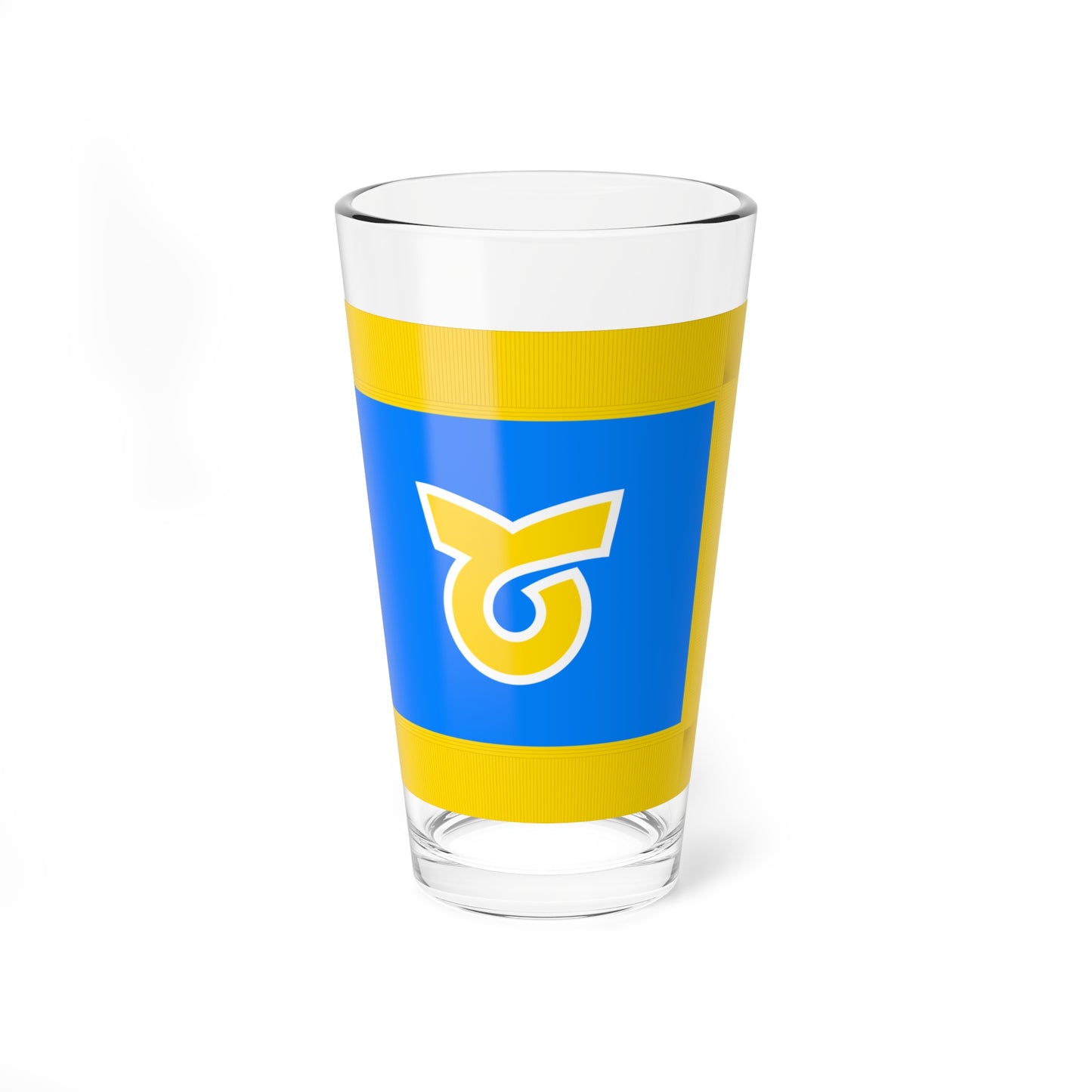 Flag of Toi Hokkaido 1968-2004 fringed (Japan) Pint Glass 16oz