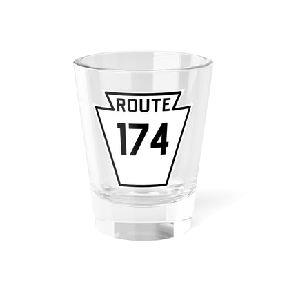PA-174 1926 (Pennsylvania) (Road Sign) Shot Glass 1.5oz