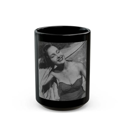 Greta Thyssen #09 - American Beauties Mag. '53 Mag. - 1 B&W Photo (Vintage Female Icon) Black Coffee Mug-15oz-Go Mug Yourself