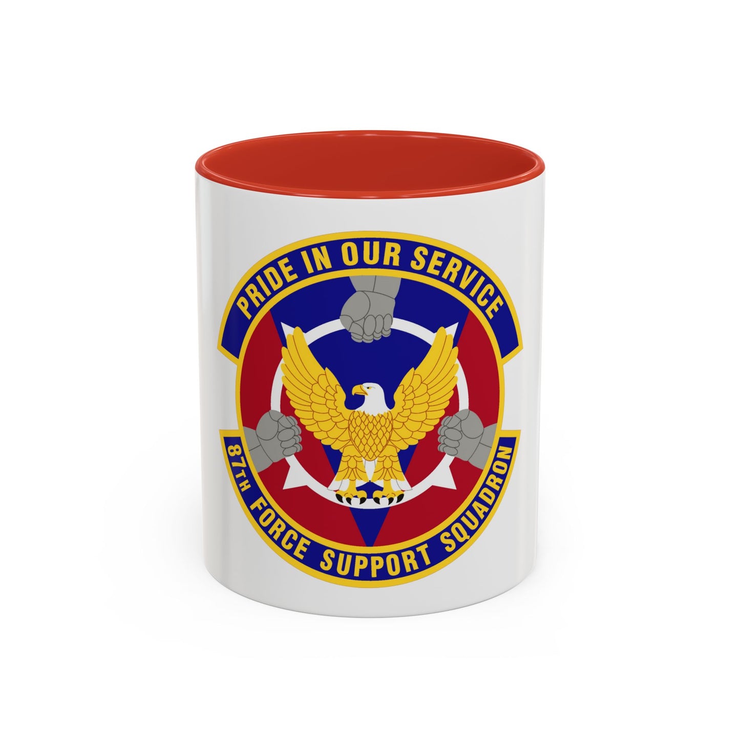 87 Force Support Squadron AMC (U.S. Air Force) Accent Coffee Mug