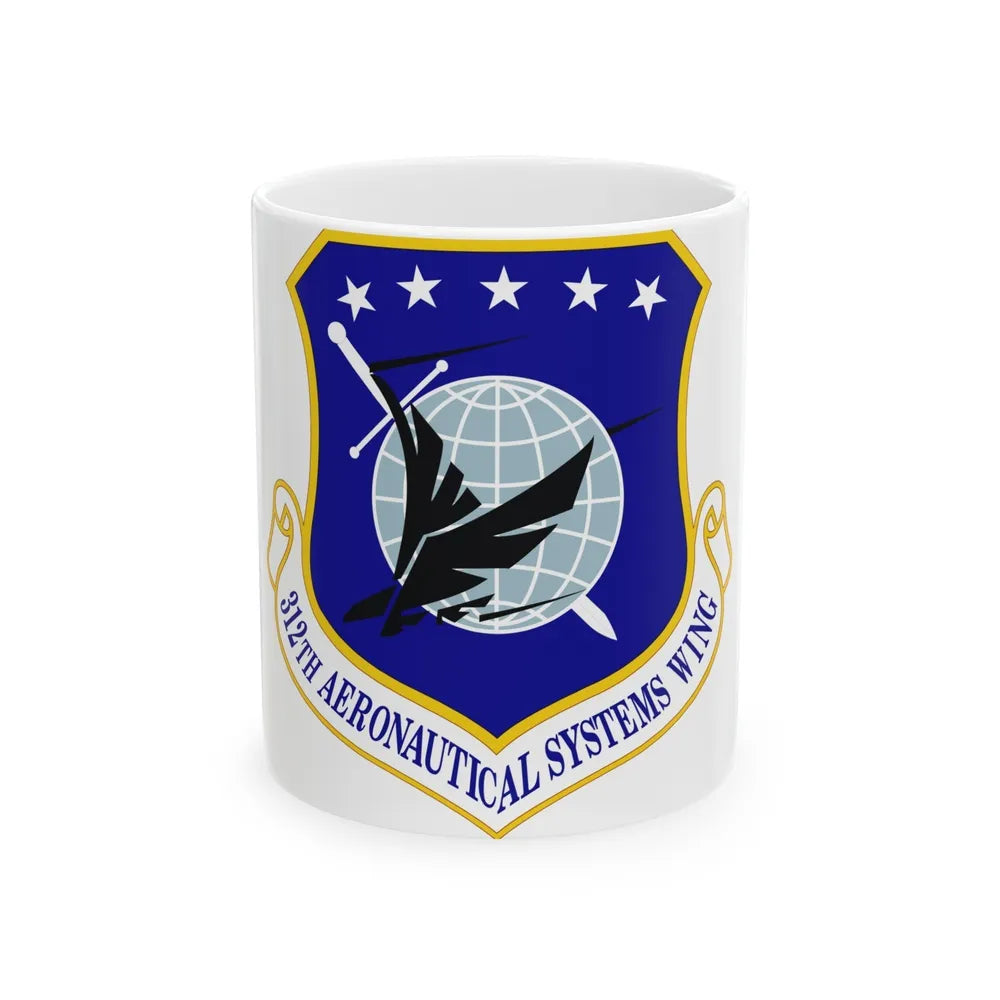 312th Aeronautical Systems Wing (U.S. Air Force) White Coffee Mug-11oz-Go Mug Yourself