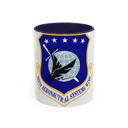 312th Aeronautical Systems Wing (U.S. Air Force) Accent Coffee Mug 11oz Navy - Go Mug Yourself
