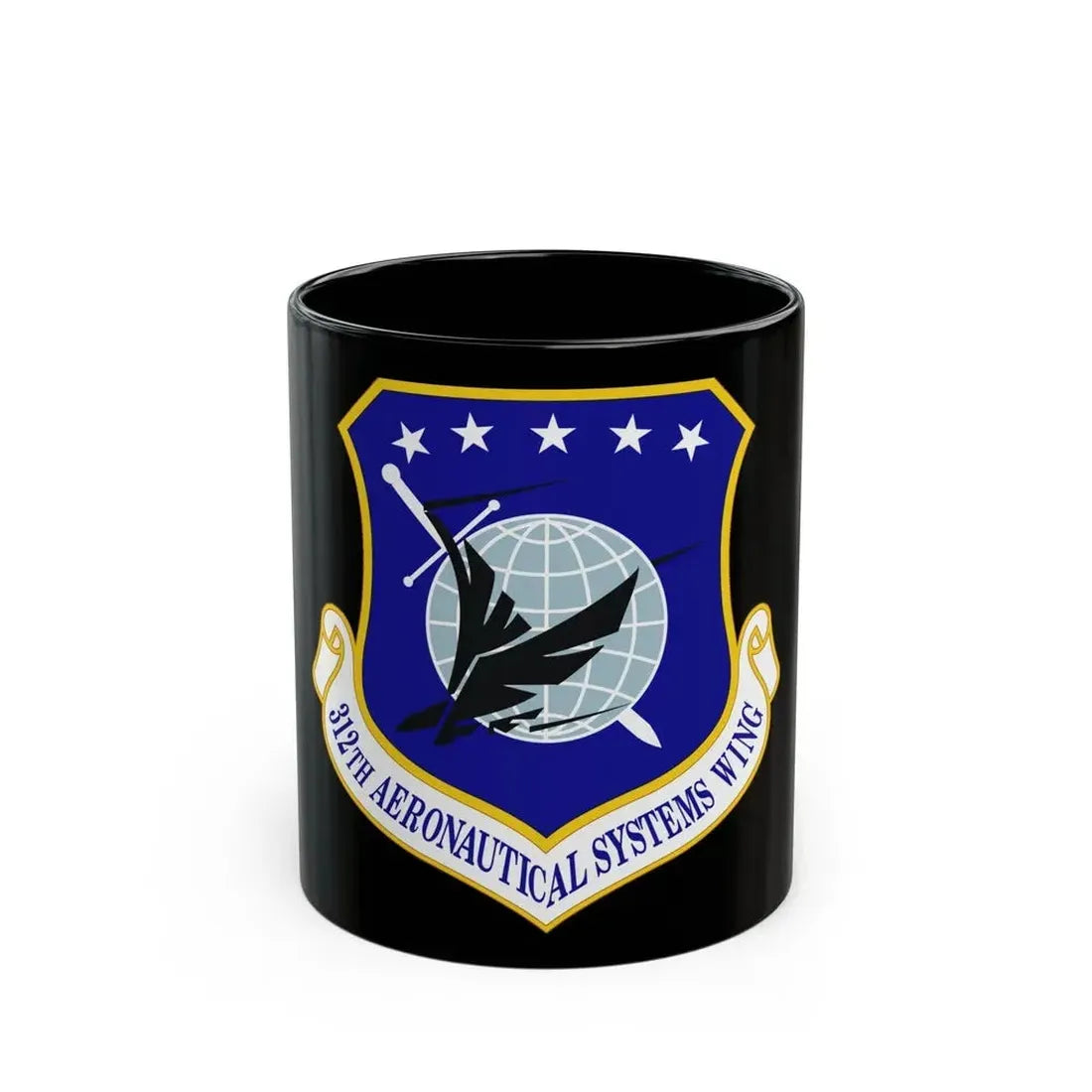312th Aeronautical Systems Wing (U.S. Air Force) Black Coffee Mug 11oz - Go Mug Yourself